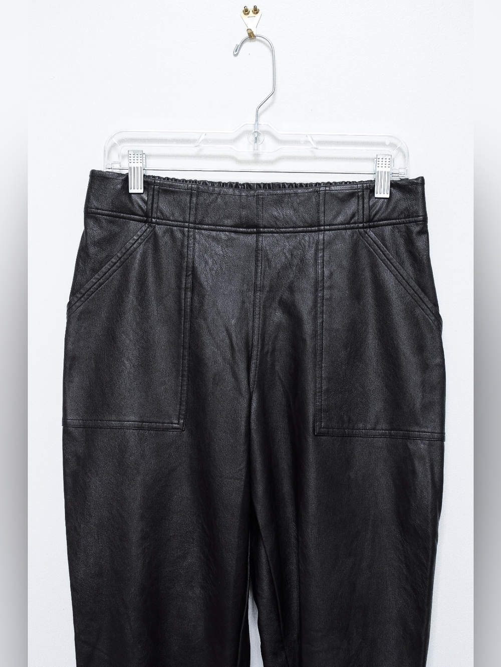 SPANX Faux Leather Jogger Pants - Black - Picture 5 of 11